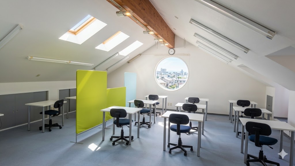 明るく集中できる学習ルーム